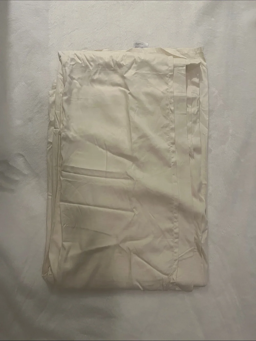 Quince Queen Bamboo Flat Sheet.  Ivory color.